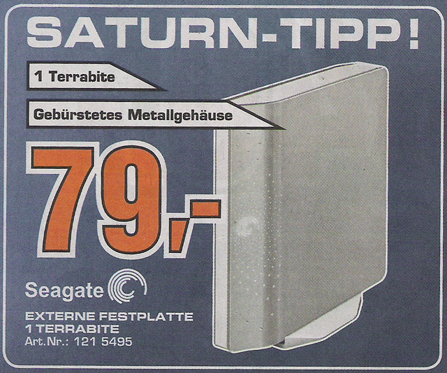 Saturn: 1 Terrabite